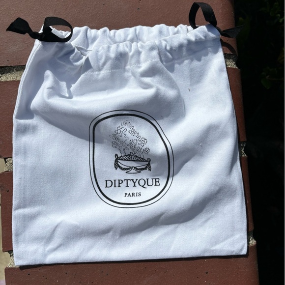 Diptyque Paris White Drawstring Bag - Picture 1 of 2